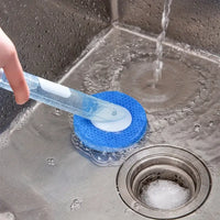 Long Handle Liquid-Filled Pot Brush with Removable Head