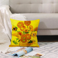 Oil Painting Throw Pillow Cover for Sofa and Car (1pc)