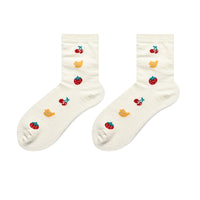 Cute Japanese Cartoon Hand-Painted Women's Socks