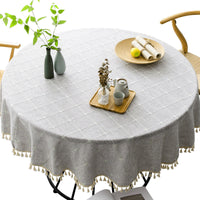 Large Round Tablecloth - Waterproof, Oil-Proof, Thickened