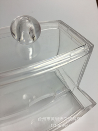Transparent Acrylic Cotton Swab and Makeup Storage Box