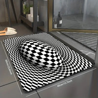 3D Illusion Area Rug - Abstract Geometric Design