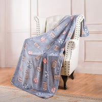Reversible Glow-in-the-Dark Fleece Blanket for Kids
