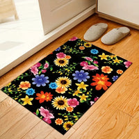 Cartoon Style Non-Slip Crystal Velvet Floor Mat 60x90cm