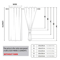 1pc Star Blackout Curtains for Home Decor