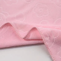 2pcs Microfiber Bathroom Towels with Bear Flowers