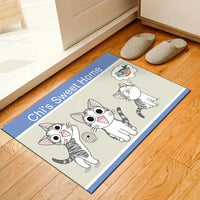 Cartoon Style Non-Slip Crystal Velvet Floor Mat 60x90cm