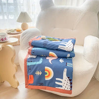 Animal Print Summer Quilt for Living Room or Bedroom