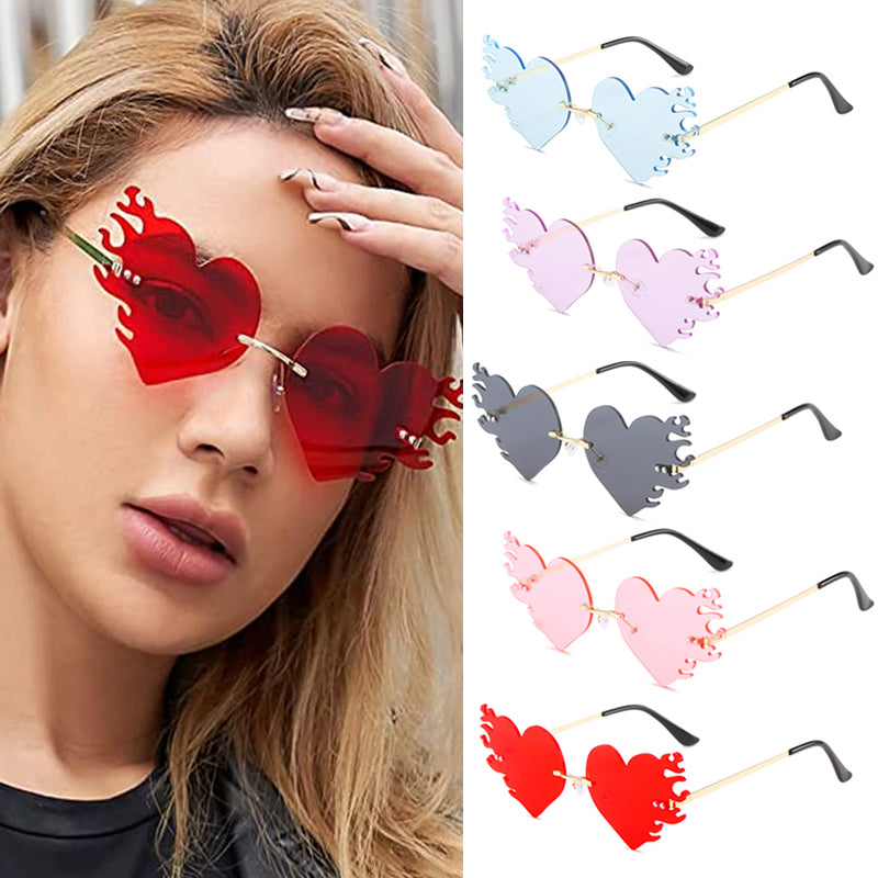 Personalized UV400 Irregular Heart Shape Sunglasses
