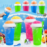Smoothie Maker Double Layer Slushie Cup with Straw