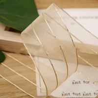 Korean Metallic Sheer Ribbon for DIY Crafts and Gifts
