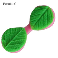 Silicone Leaf and Rose Petal Cutter Molds for Baking