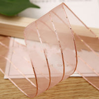 Korean Metallic Sheer Ribbon for DIY Crafts and Gifts