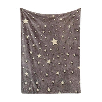 Reversible Glow-in-the-Dark Fleece Blanket for Kids