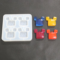 DIY Crystal Epoxy Mold for Mickey Pendant, Silicone