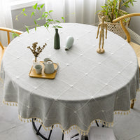 Large Round Tablecloth - Waterproof, Oil-Proof, Thickened