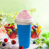 Smoothie Maker Double Layer Slushie Cup with Straw