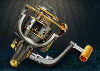 10 Axis Metal Fishing Reel with Handle and Gear